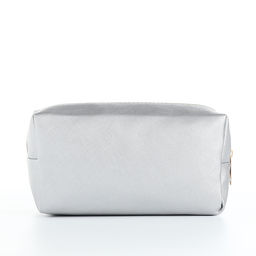Косметичка женская на молнии, маленькая, объёмная, серебряная - Simaland фото 2