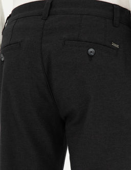 Siyah Slim Fit Kanvas Pantolon