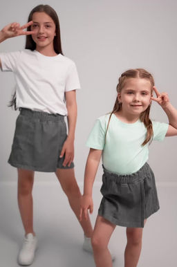 Джинсовая юбка-шорты для девочки Happyfox - Happy fox фото 3