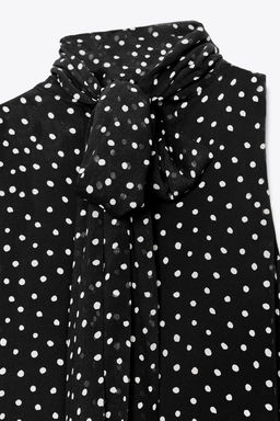 ZW COLLECTION HALTER POLKA DOT DRESS - Zara фото 10