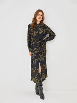 Desenli Kad?n G?mlek Elbise