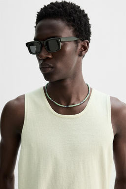 VISCOSE-LINEN TANK TOP - Zara фото 6