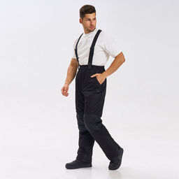 Полукомбинезон мужской зима М-302/1 Чёрный - Rodos фото 11