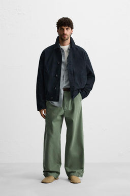 TEXTURED CANVAS JACKET
