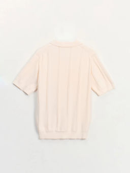 Джемпер поло фактурной вязки ZR2605043306-2 / Zarina