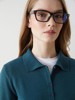 Polo Yaka Kad?n Triko Kazak