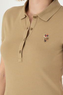 Женская футболка цвета хаки - U.s. polo assn фото 7