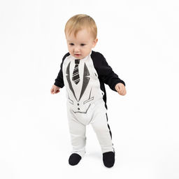 Комбинезон ясельный черный галстук