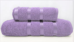 Комплект полотенец (подарочная упаковка) Gulcan SWAN 2 шт. (50x90, 70x140) СИРЕНЕВЫЙ