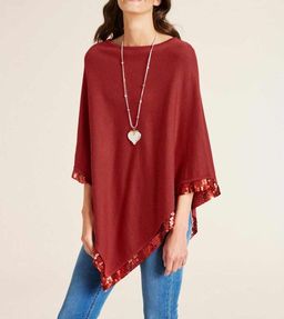 Пончо, каштановое - Ashley brooke фото 3