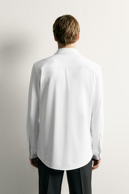 CAMISA REGULAR FIT ESTRUCTURA / Blanco - Zara фото 2