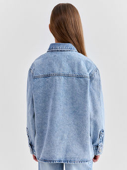 Куртка джинсовая для девочек оверсайз - Mark formelle фото 3