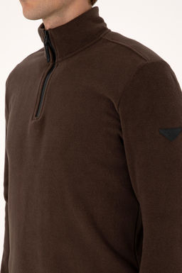 Erkek Koyu Kahverengi Basic Sweatshirt Sepette S_rpriz _ndirim - U.s. polo assn фото 7