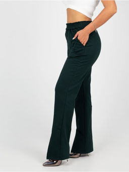 Брюки "Стиль" с разрезом темно-зеленый