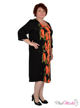 Платье Модель №499 размеры 44-82 - Plusmoda фото 3