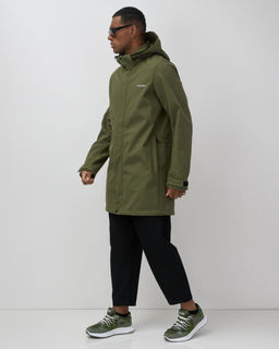 Парка спортивная мужская с капюшоном softshell цвета хаки 9565Kh - Mtforce фото 3