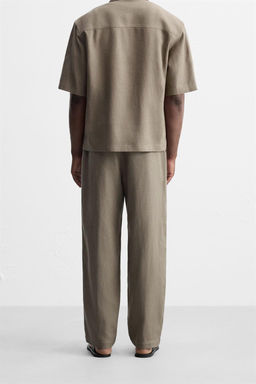 VISCOSE-JUTE TROUSERS - Zara фото 16