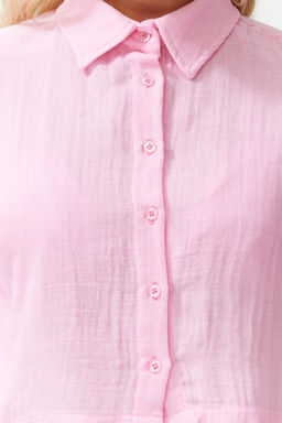 TRENDYOLMILLA Beyaz Dokuma Muslin Plaj Gomlegi TBESS24GO00011  фото 13