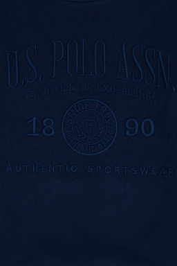 U. S. Polo Assn Детский темно-синий свитшот с круглым вырезом - U.s. polo assn фото 3