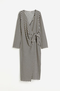 Vestido cruzado de punto
