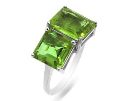 Кольцо из серебра султанит, Саквер
