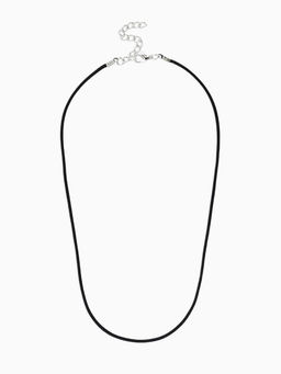 Цена за 10 шт. Шнурок нейлоновый d=1.5 мм, 43 см + удлинитель, чёрный