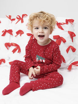 К 1662/красный 0533 Н150 пижама д/дет яс