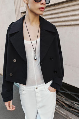 TRENCH CRUZADA CORTA / Marino - Zara фото 4