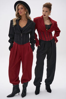 Пиджак  корсет Джуди (чёрный) - Эльза фото 18