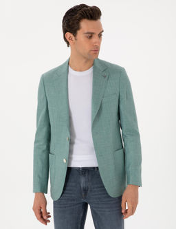 Mint Slim Fit Ceket