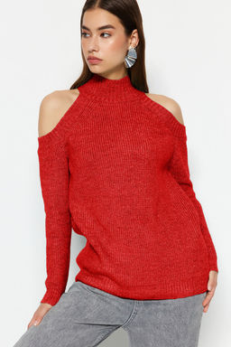 Tas Simli Pencere/Cut Out Detayl? Triko Kazak TWOAW20XS0006 - Trendyolmilla фото 9