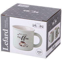 КРУЖКА BUT FIRST COFFEE 355 МЛ БЕЛАЯ - Lefard фото 2