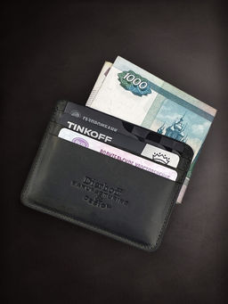 Мужской кожаный кардхолдер (кредитница) Dierhoff Д 6026-923/Р - Sergio valentini фото 5