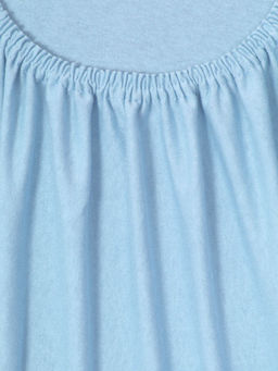 Простыня трикотажная на резинке - Голубой 90х200х20