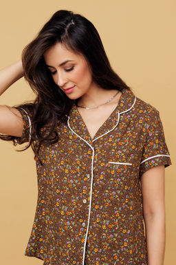 228 Пижама с рубашкой и шортами