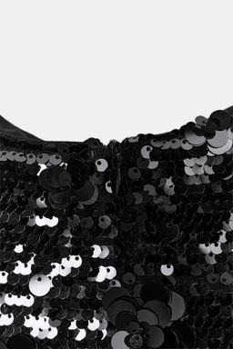FLORAL SEQUIN MIDI DRESS - Zara фото 4