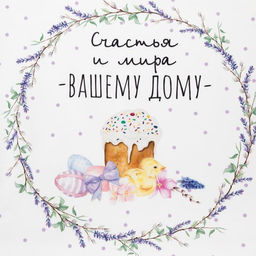 Полотенце Этель Счастья и мира Вашему дому 40х73 см, 100% хл, саржа 190 гр/м2  фото 3