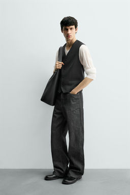STRUCTURED WAISTCOAT WITH WOOL