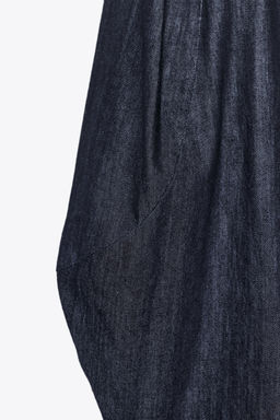 ZW COLLECTION VOLUME DENIM TROUSERS - Zara фото 9