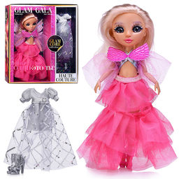 Модная кукла Glam Core, Анна в розовом платье Glam Gala, 27 см