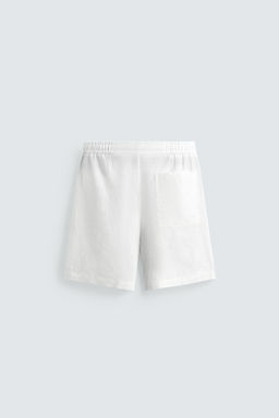 BERMUDA RELAXED FIT 100% LINO / Blanco - Zara фото 18