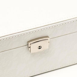 Шкатулка кожзам для украшений Цветочное кружево белая 9,5х16х22 см - Simaland фото 5