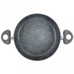 Жаровня с антипригарным покрытием д28см Stone Pan, h6,7см, s0,3см, ручки из термостойкого пластика, усиленное минералами покрытие (Россия) - Домашняя мода фото 2