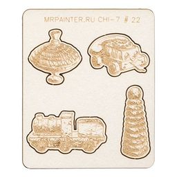 "Mr.Painter" CHI-7 Чипборд 7 см х 8.5 см 1 шт. СК/Распродажа