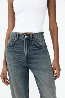 TRF WIDE-LEG HIGH-WAIST JEANS - Zara фото 3