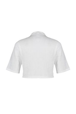 TRENDYOLMILLA Ekru Utility Cep Detayl? Crop Regular Normal Kal?p Dokuma Gomlek TWOSS23GO00026  фото 8