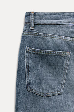 ZW COLLECTION FULL LENGTH MID-WAIST JEANS - Zara фото 8