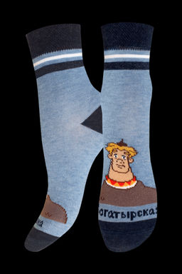 Цена за 2 пары. Носки детские, ГОЛУБОЙ МЕЛАНЖ