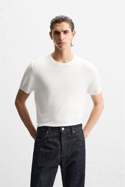FLOWING KNIT T-SHIRT - Zara фото 26