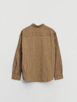 Рубашка в полоску из жатой ткани / Zarina  фото 2